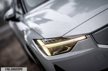 Polestar 2 – detail, headlight close-up