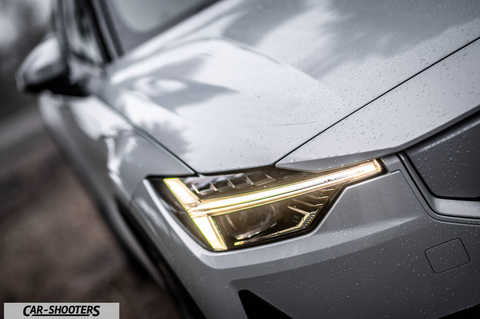 Polestar 2 – detail, headlight close-up