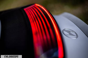 Hyundai Ioniq 6 – detail, taillight and emblem close-up