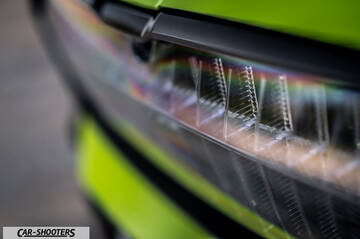 Skoda Enyaq – detail, headlight cluster close-up