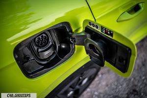 Skoda Enyaq – detail, charging port close-up