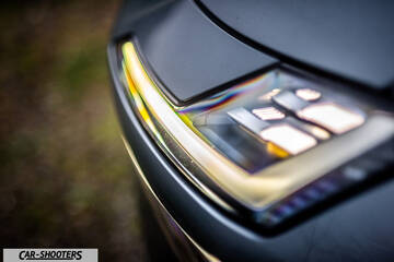 Polestar 4 – detail, headlight close-up