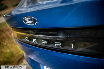 Ford Capri – detail, rear badge close-up