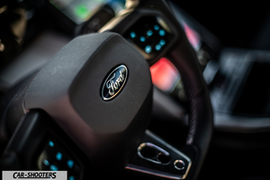 Ford Capri – dashboard, steering wheel close-up
